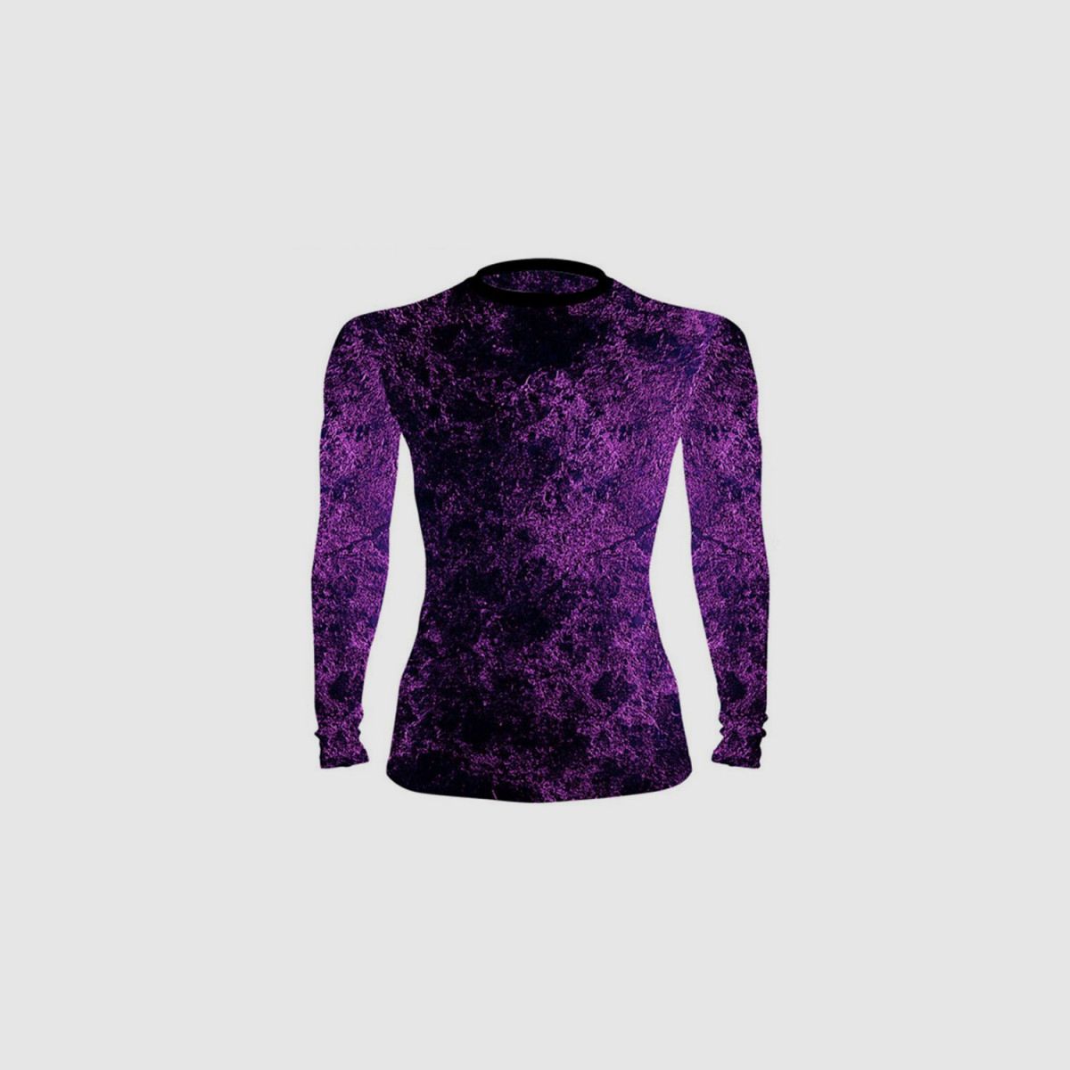 DED Competition T-Shirt a Maniche Lunghe Compressione - Viola, Colore: Viola, taglia: S, Tipo di abbigliamento: Regular (Uomo), immagine 3 di 3