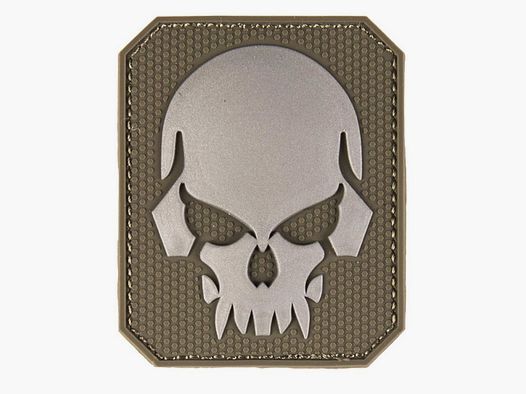 3D Skull PVC Rubber Patch