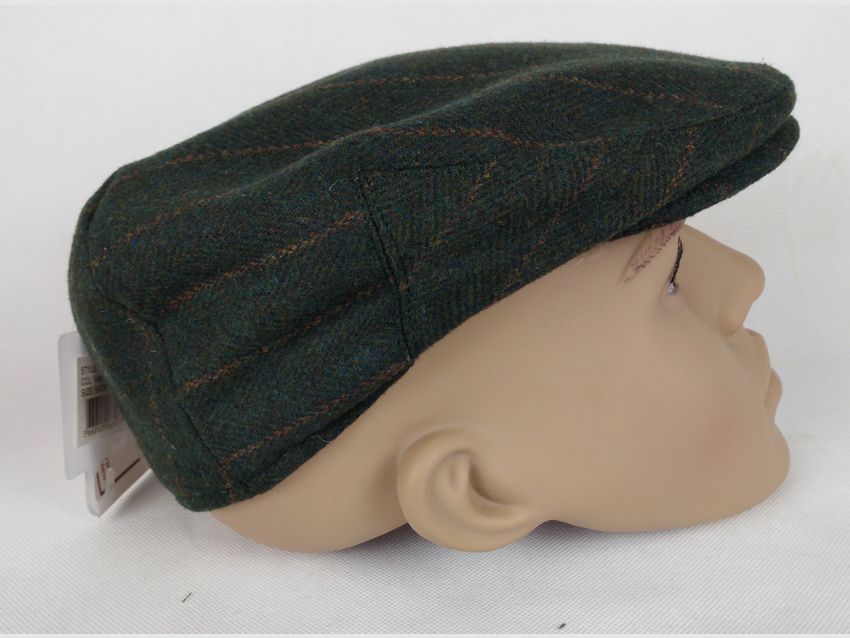 Percussion Flatcap Laine a Carreaux blau kariert