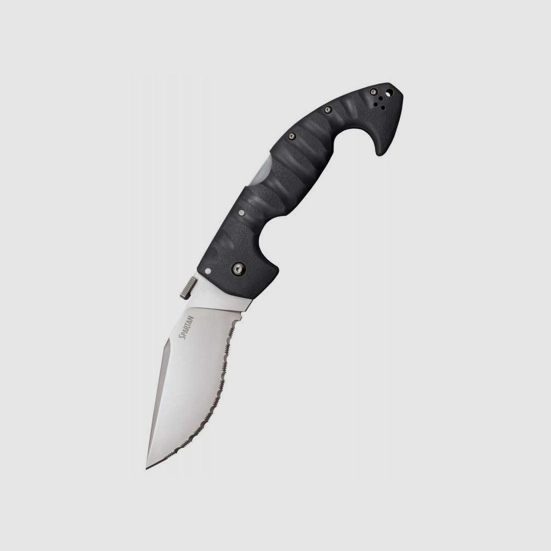 Cold Steel Spartan Taschenmesser, AUS 10A Stahl, Wellenschliff