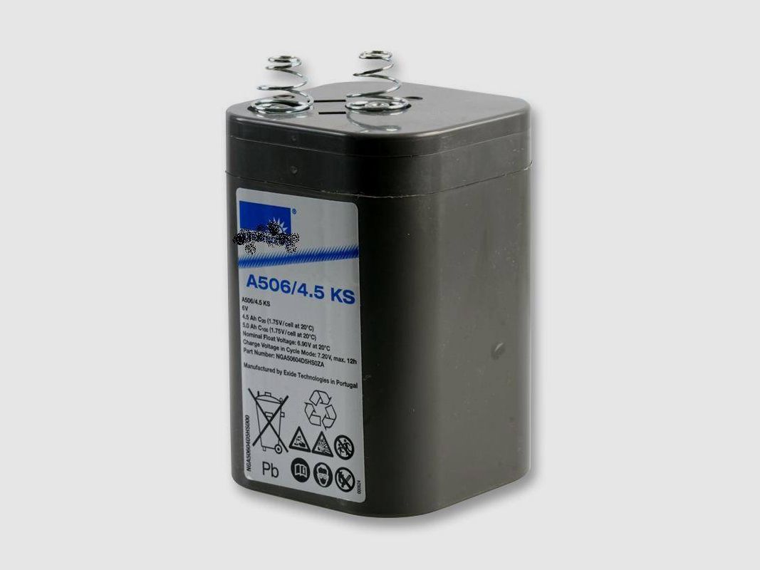 Batterij voor automaat 6V 5 Ah 4R25