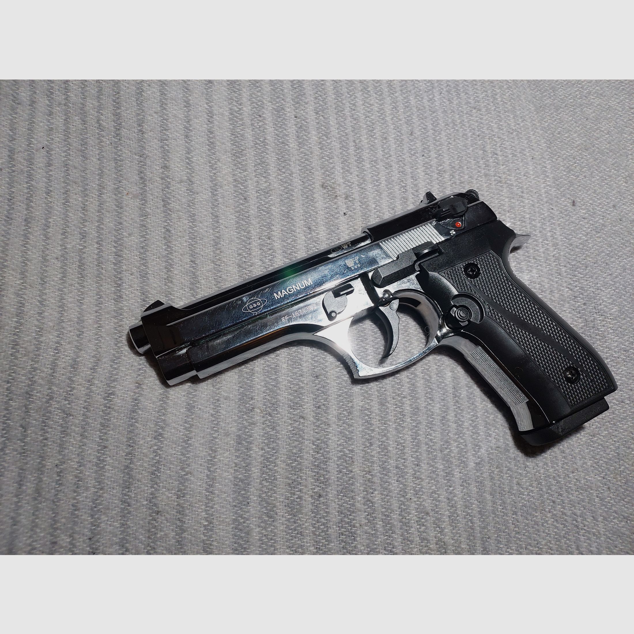 Ekol Firat Magnum pistolet de défense chromé cal. 9mm P.A.K. (PTB 973) comme neuf !
