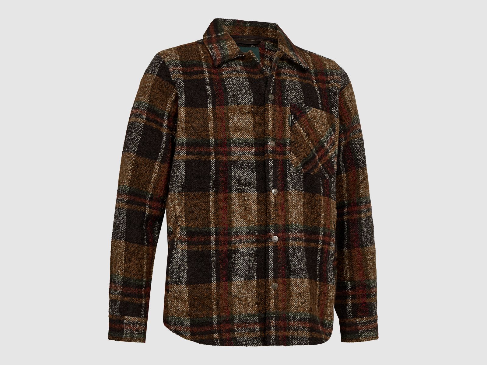 Wilder Overshirt - Brown Check – Größe: XL