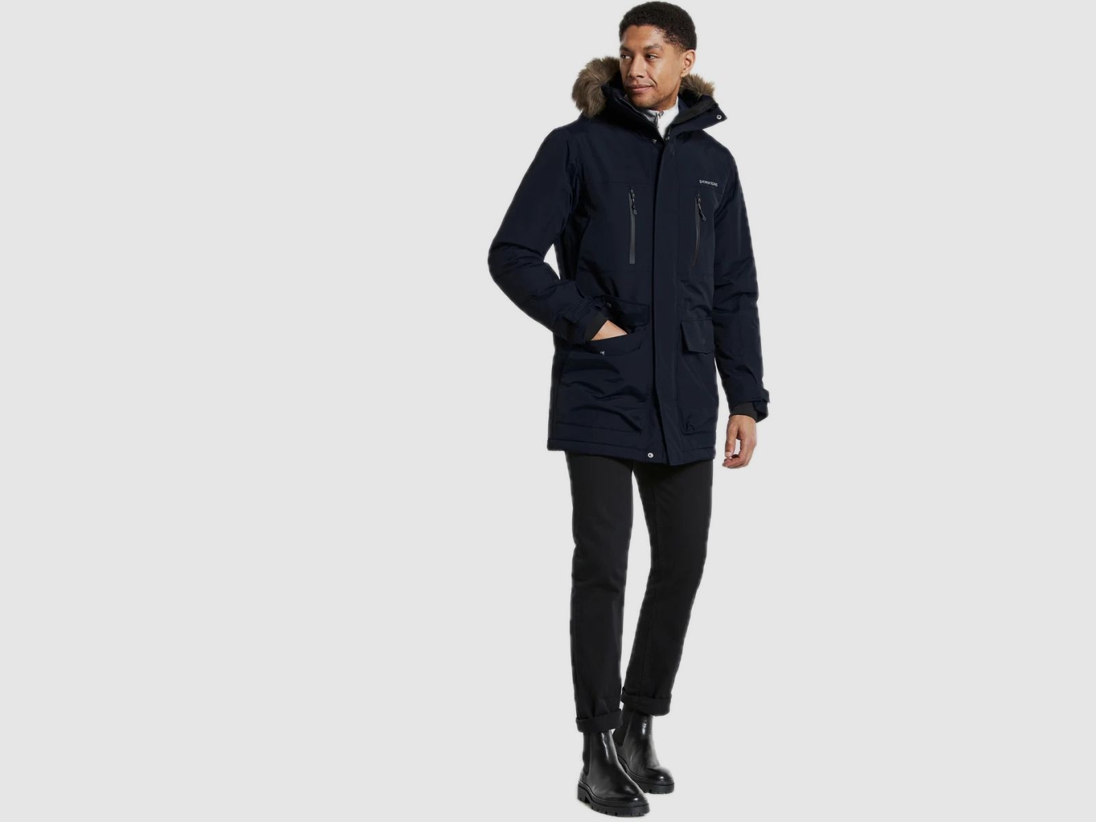 DIDRIKSONS Fredrik Mantel Herren Dark Night Blue