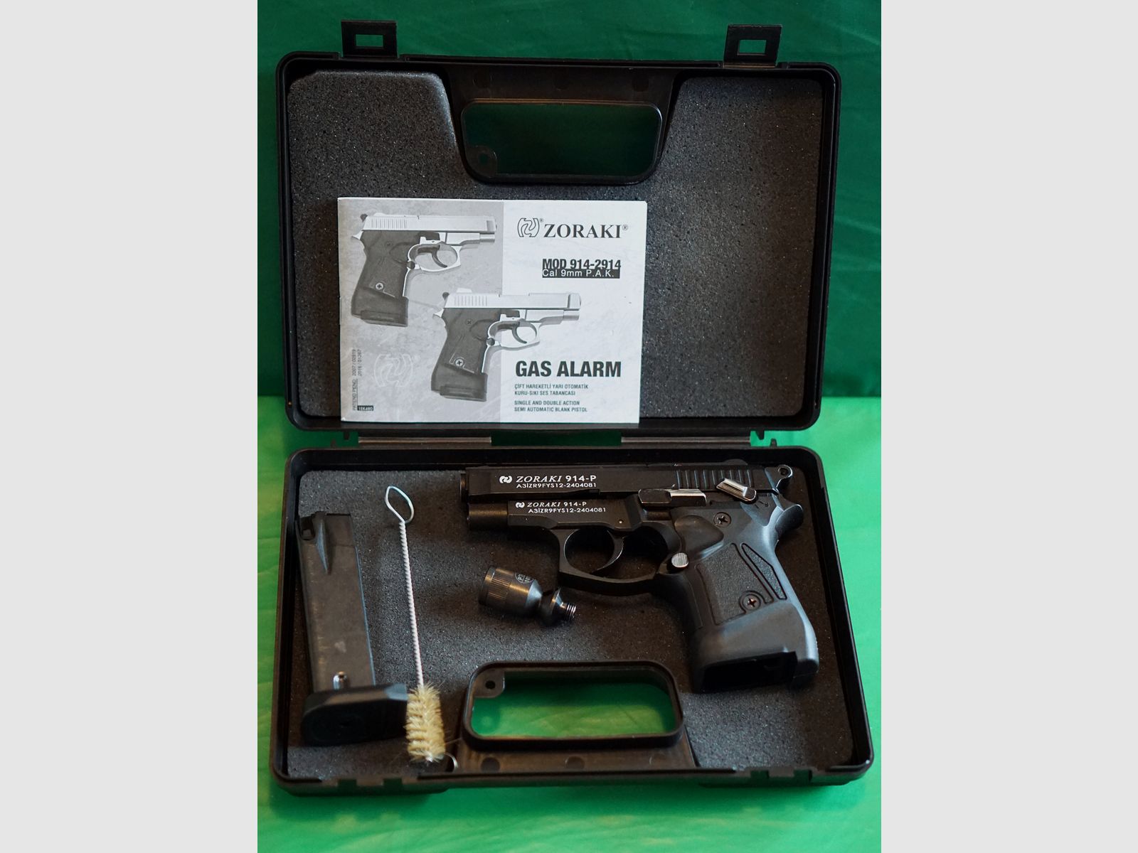Zoraki 914-P brüniert Schreckschuss Pistole 9mm P.A.K. PTB (1070) neu!