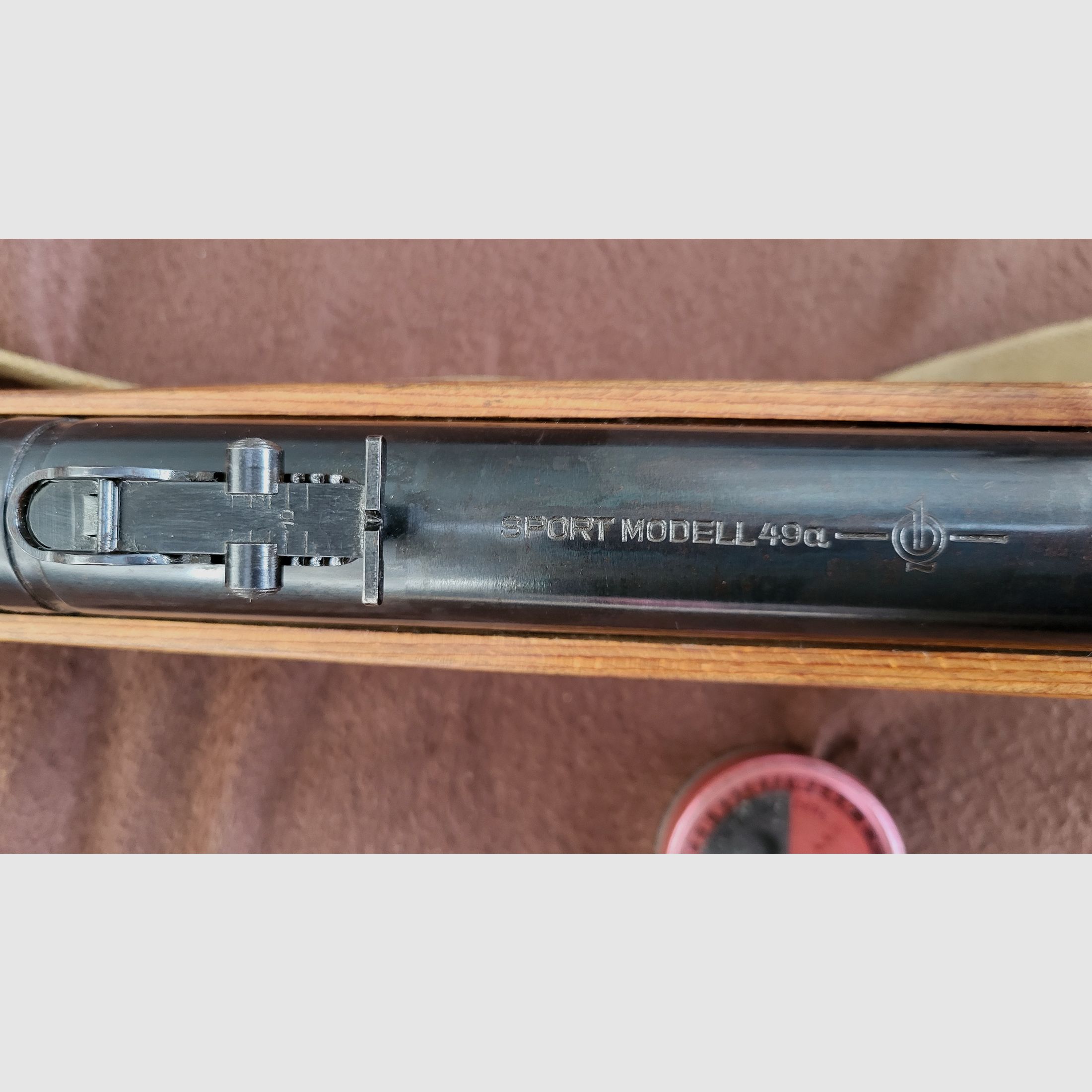 Air rifle with magazine Haenel 49a