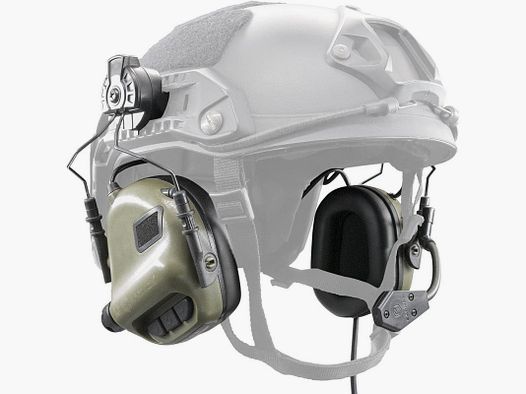 OPSMEN CUFFIA ELETTRONICA M32 GREEN CON COMUNICATORE MOD 3 HELMET