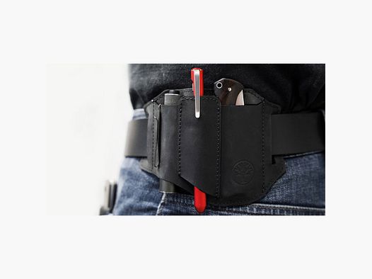 BÖKER NUBUCK ED-THREE Lederetui schwarz
