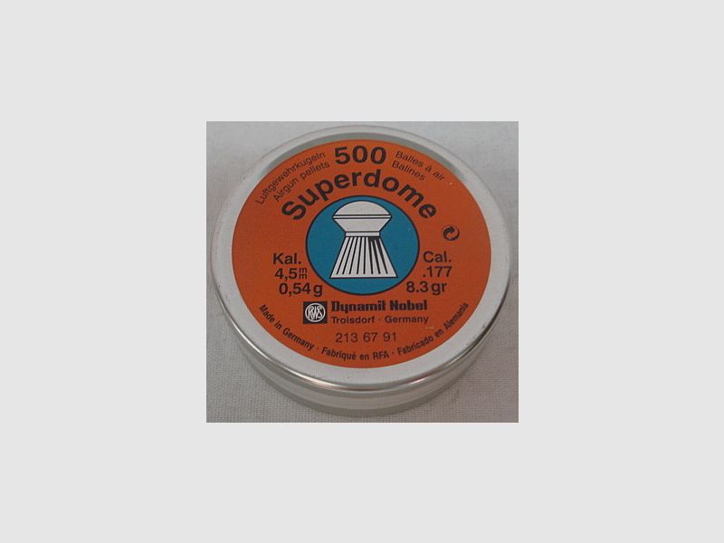 SuperDome Rundkopf geriffelt - 4,50mm/0,54g/8,3gr (a500)