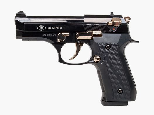 Ekol Compact Blank Firing Pistol 9mm PAK Black/Gold 15 Shots