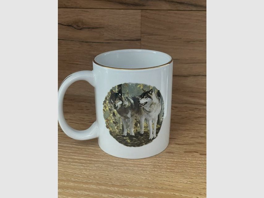 Mug en porcelaine Sanglier/Loup, image 2 sur 2
