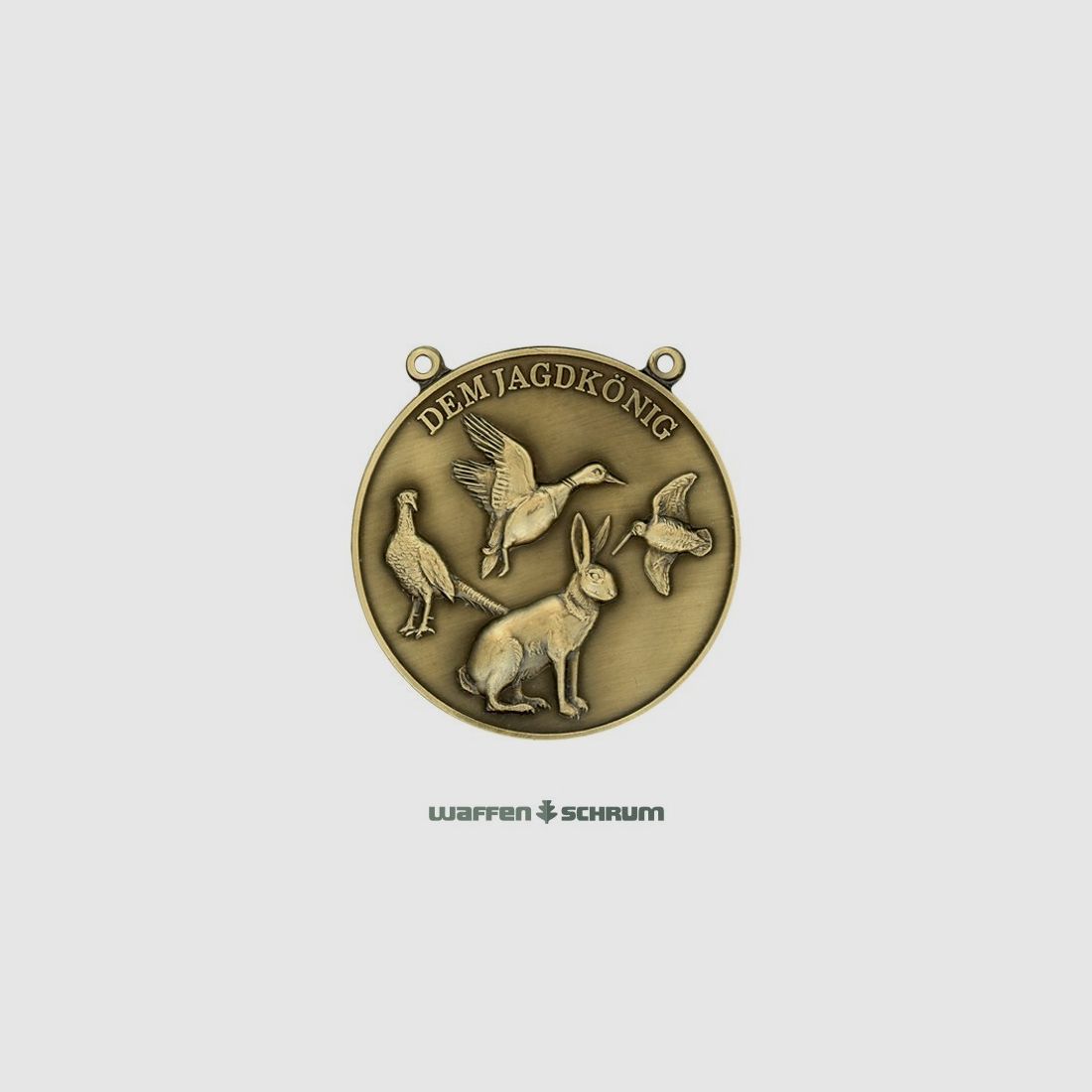 Steinhauer&Lück Jagdmedaille Niederwild 60mm Bronze mit Kette
