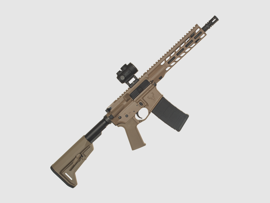 Stag Arms 15 Tactical SBR FDE 10.5" carbine + Vector Optics Centurion 1x30 red dot sight, image 1 of 2