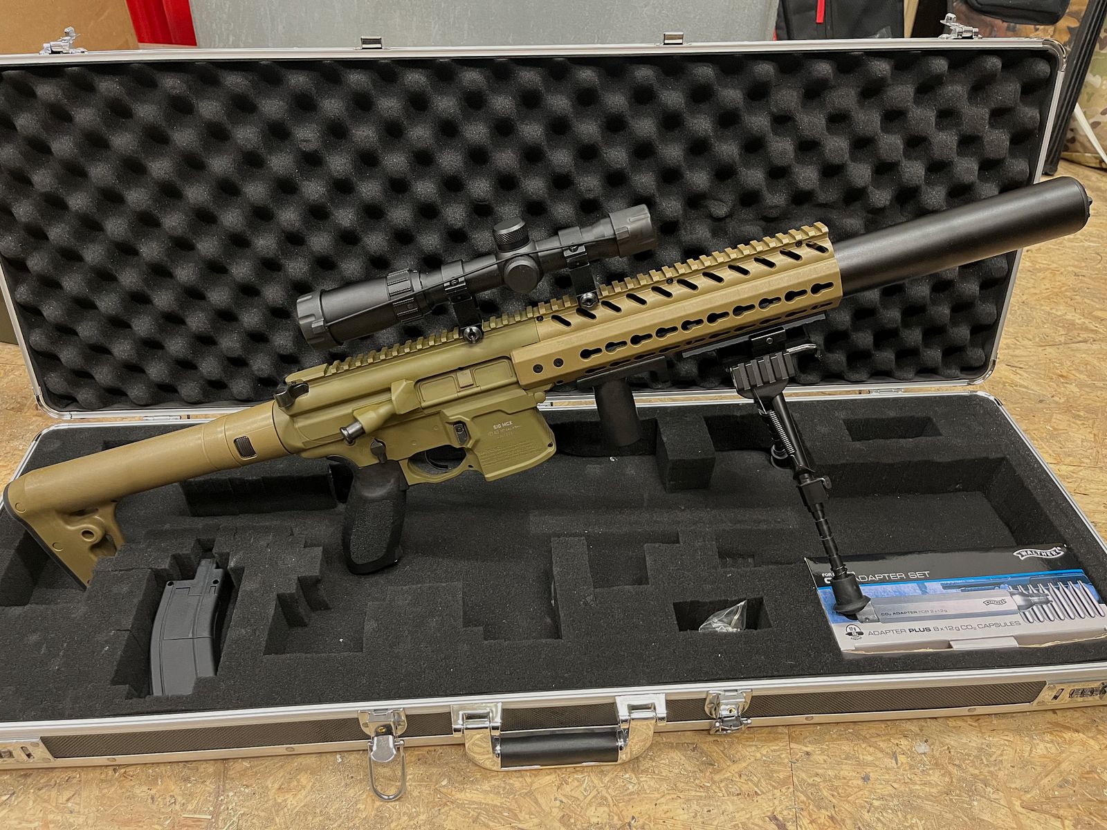 SIG SAUER MXC Gen2 Diabalo Dark Earth + Koffer/ ZF ( Adapter, Zweibein )