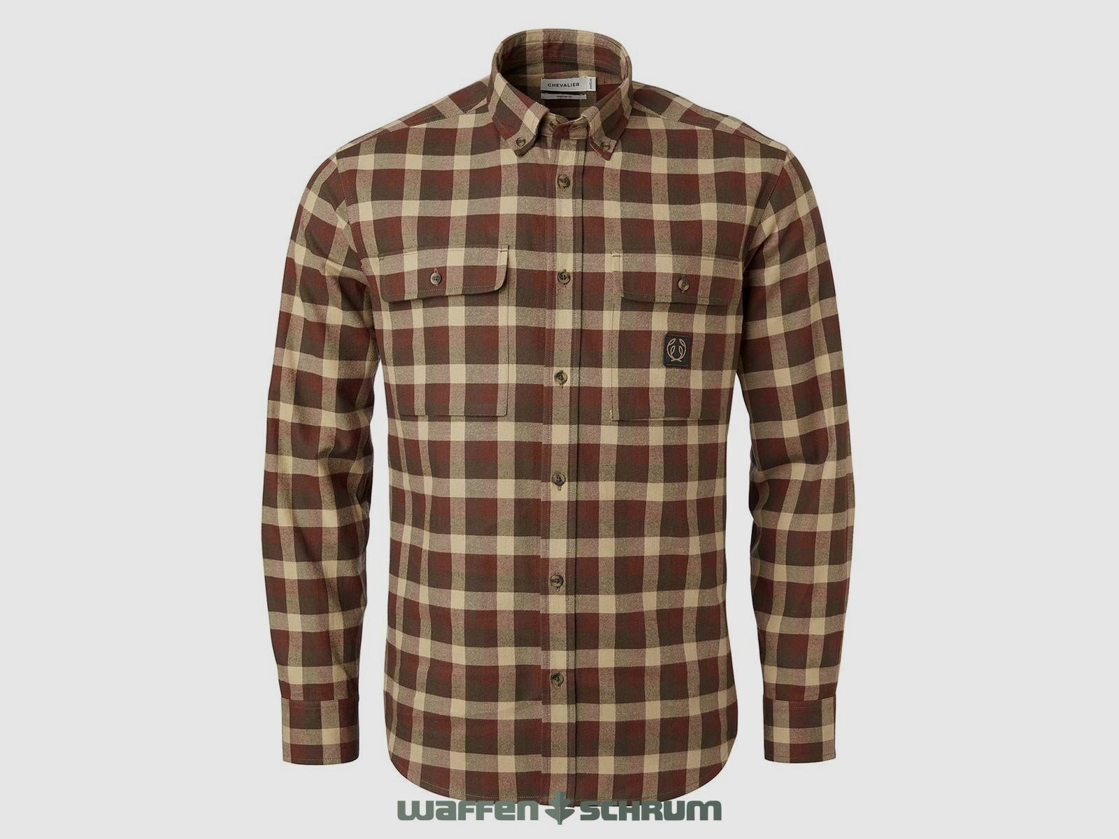 Chevalier Hemd Heron Flannel Soil Brown