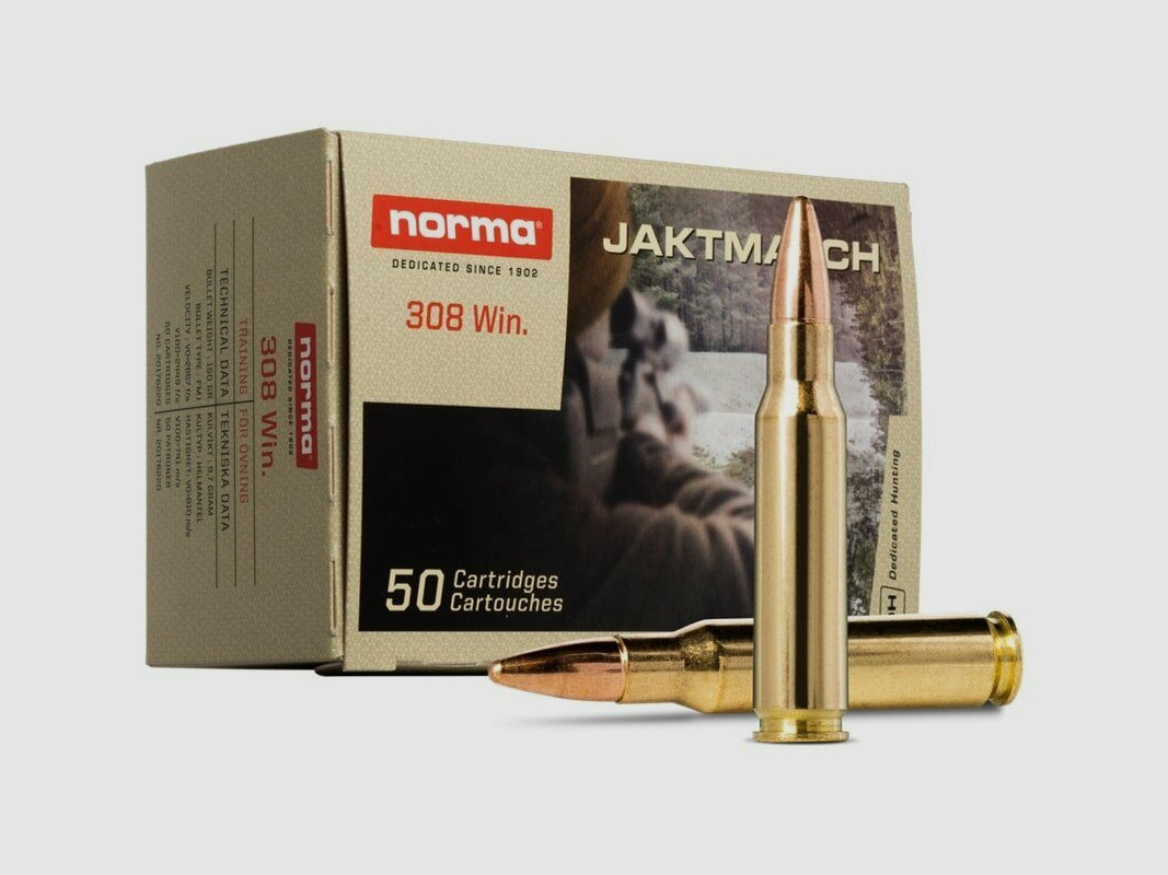 Norma .308 Win Jaktmatch 150grs / 9,7g