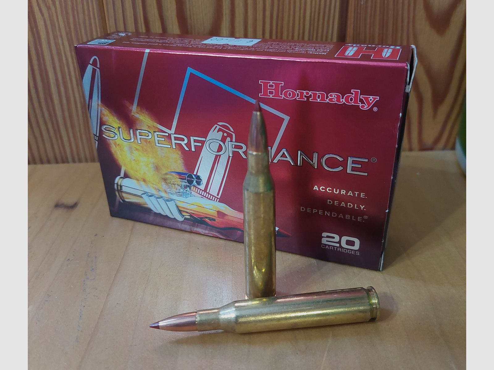 MUNITION FÜR RIGID Waffe HORNADY SUPERFORMANCE Kal. 25-06 GR 90