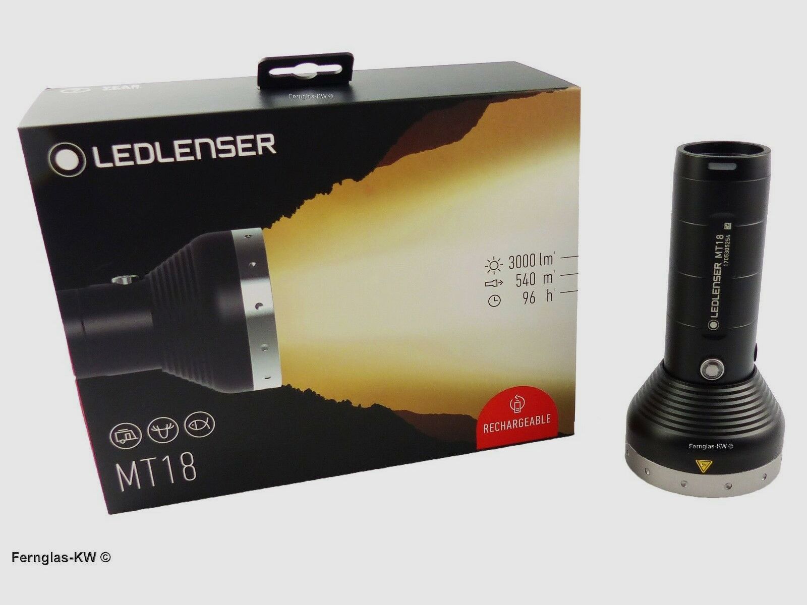 Ledlenser 500847 Geschenk Box LED Akku Taschenlampe MT18 Leuchtkraft 3000 Lumen