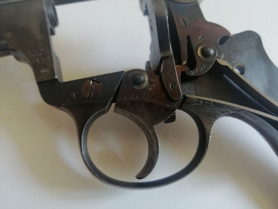 Wunderschöner schwedischer Revolver 1887 – seltene erste Fertigung Nagant – Mono-Seriennummer – Hervorragender Zustand, Bild 26 von 30
