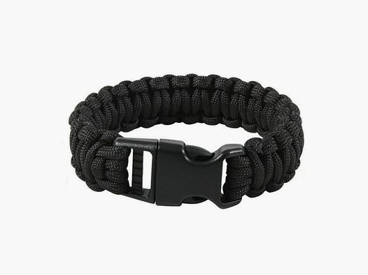 BRACELET PARACORDE 3M NOIR - FERMETURE CLIP