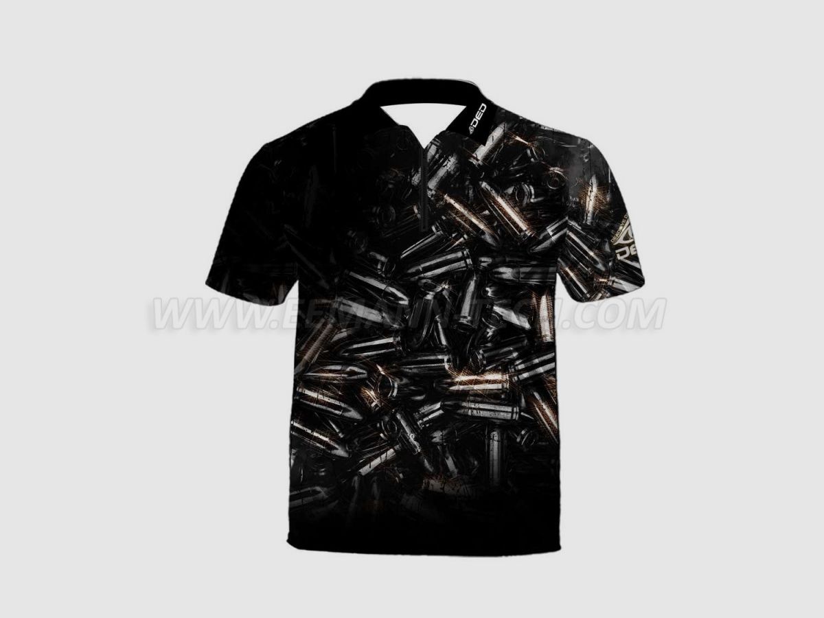 DED 9x19 Luger Schwarzes T-Shirt, Größe: 3XL, Benutzerdefinierter Name: Kein Name, Bekleidungsart: Regulär (Herren), Bild 1 von 3