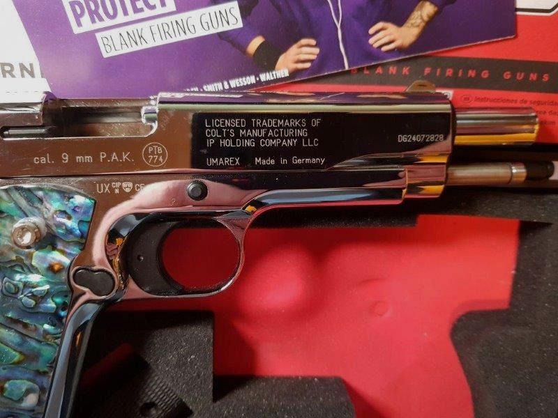 Colt 1911 Chrom, neu, unbeschossen, lange Federführung, Sammlerstück. VB  Preis !
