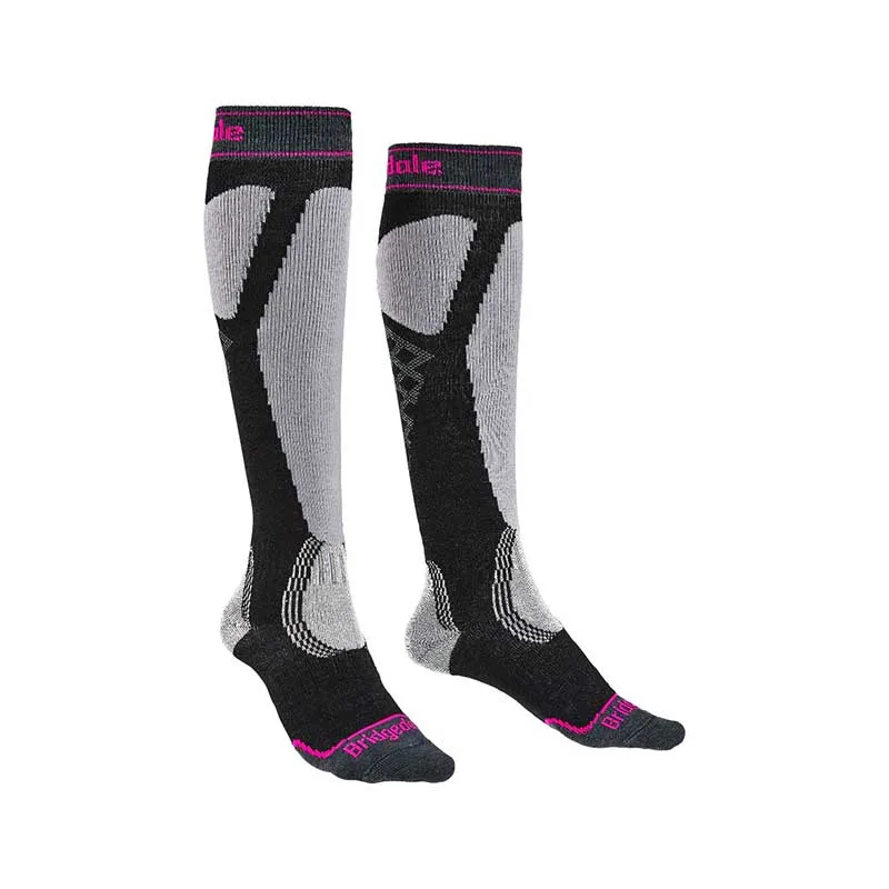 Skarpety damskie narciarskie Bridgedale SKI EASY ON endurance Performance czarne/szare, zdjęcie 1 z 4