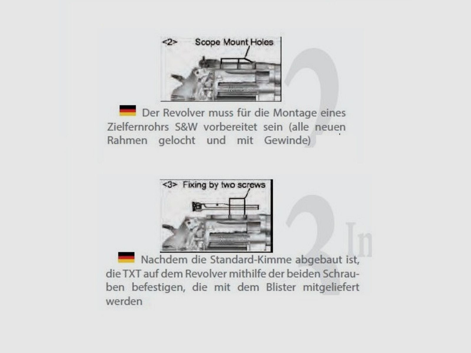 LPA TXT Visierset schwarz Fiber S&W N