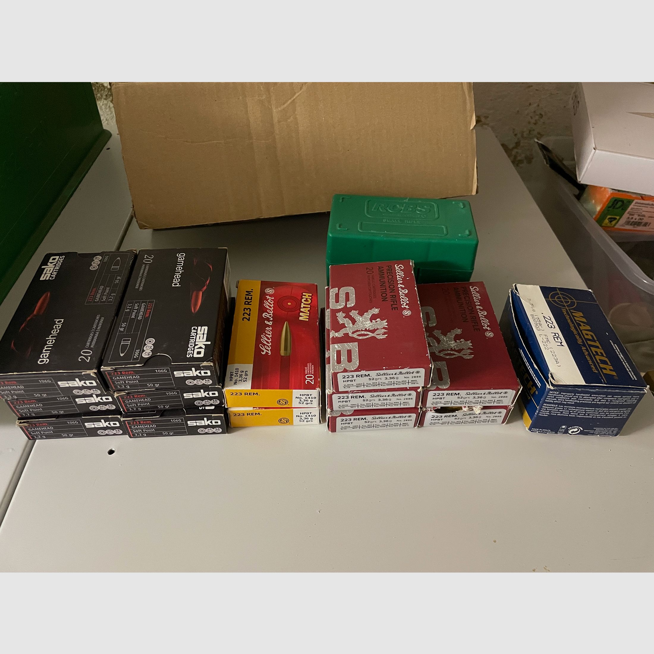 223 Rem Munition 326 Schuss für Jagd und Sport  (Sako, S&B, Magtech)