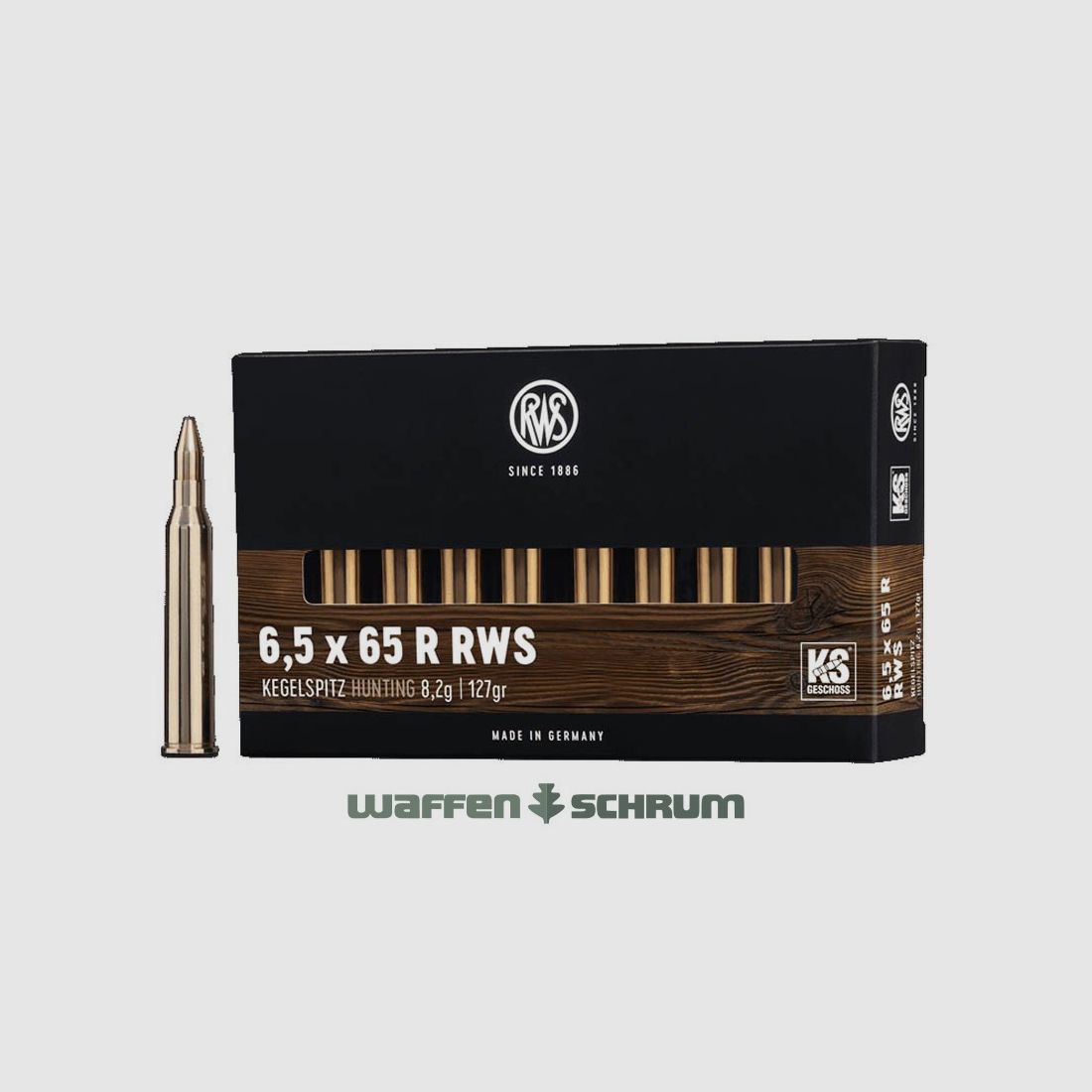 RWS Kegelspitz 8,2g - 127gr 6,5x65R RWS