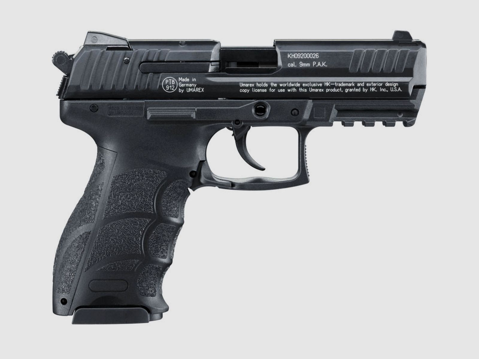 Umarex 302.02.00 Heckler & Koch P30 9 mm P.A.K. Schwarz Schreckschusswaffe Pyro