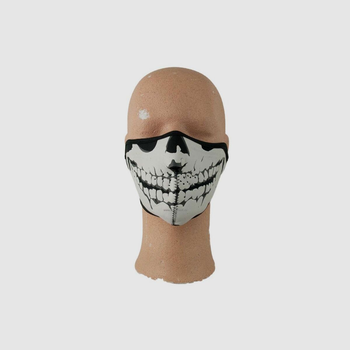 Gesichtsschutz-Maske Neopren Totenkopf schwarz