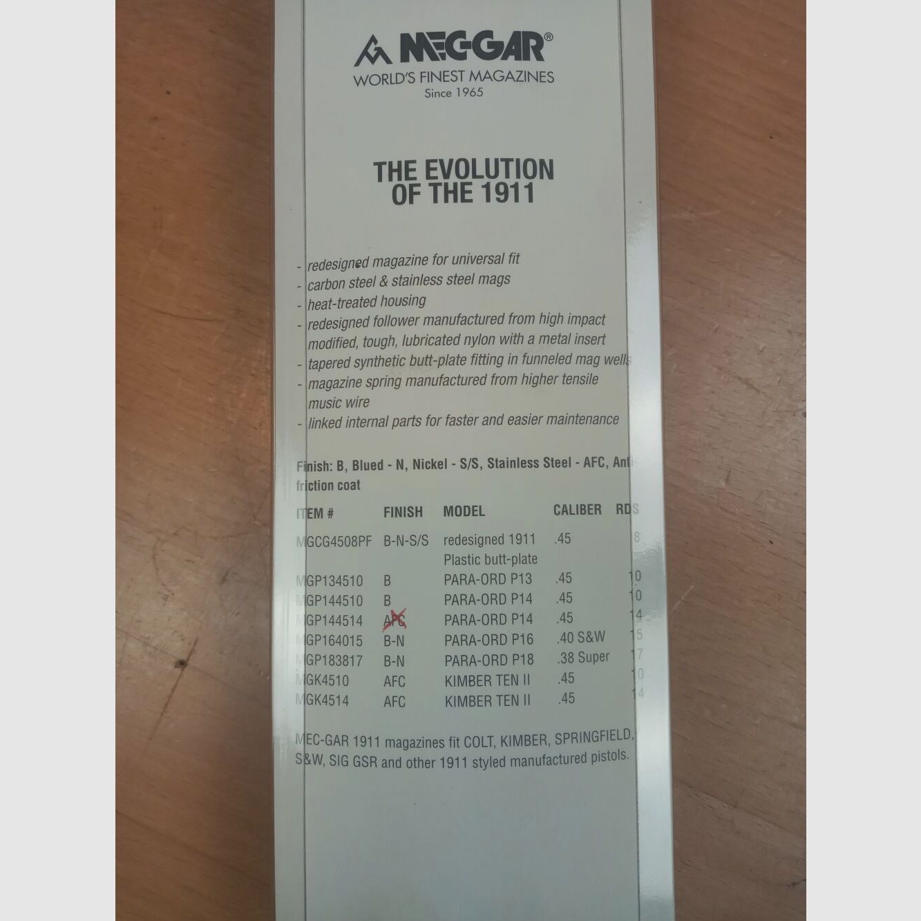 Para Ordonnace / Mec Gar Para Ordonnanz P14