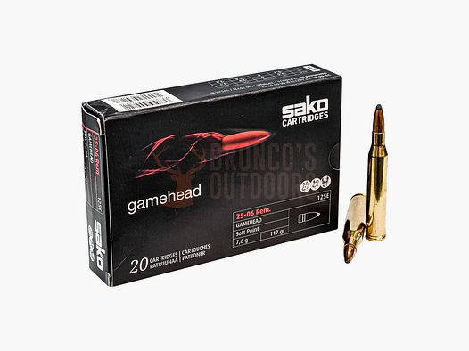 Sako Gamehead Kal. 25-06 Rem. - 7,6g / 117gr