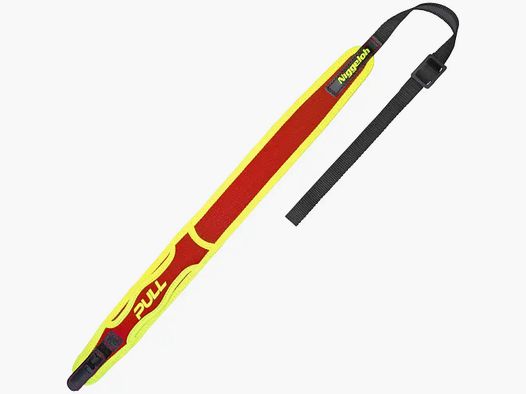 Cinghia per fucile Niggeloh PULL con sgancio rapido / neoprene, giallo-rosso