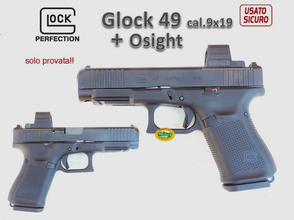 GLOCK 19 gen.5 + Osight S cal.9x19 - occasione R.16995
