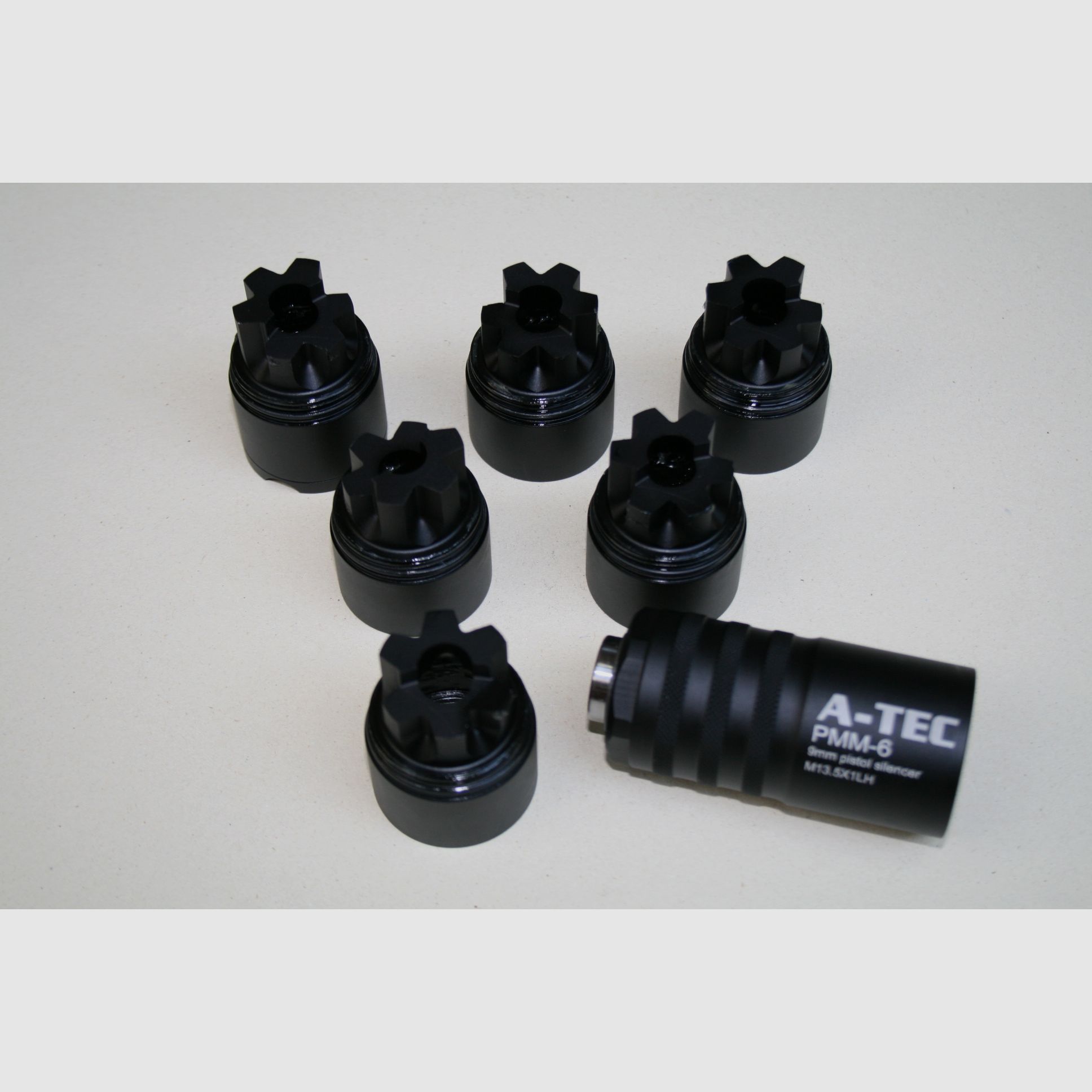 Schalldämpfer Pistole A-TEC PMM-6 Kal. 9 mm Gewinde 13,5 x100 LH, Bild 2 von 2