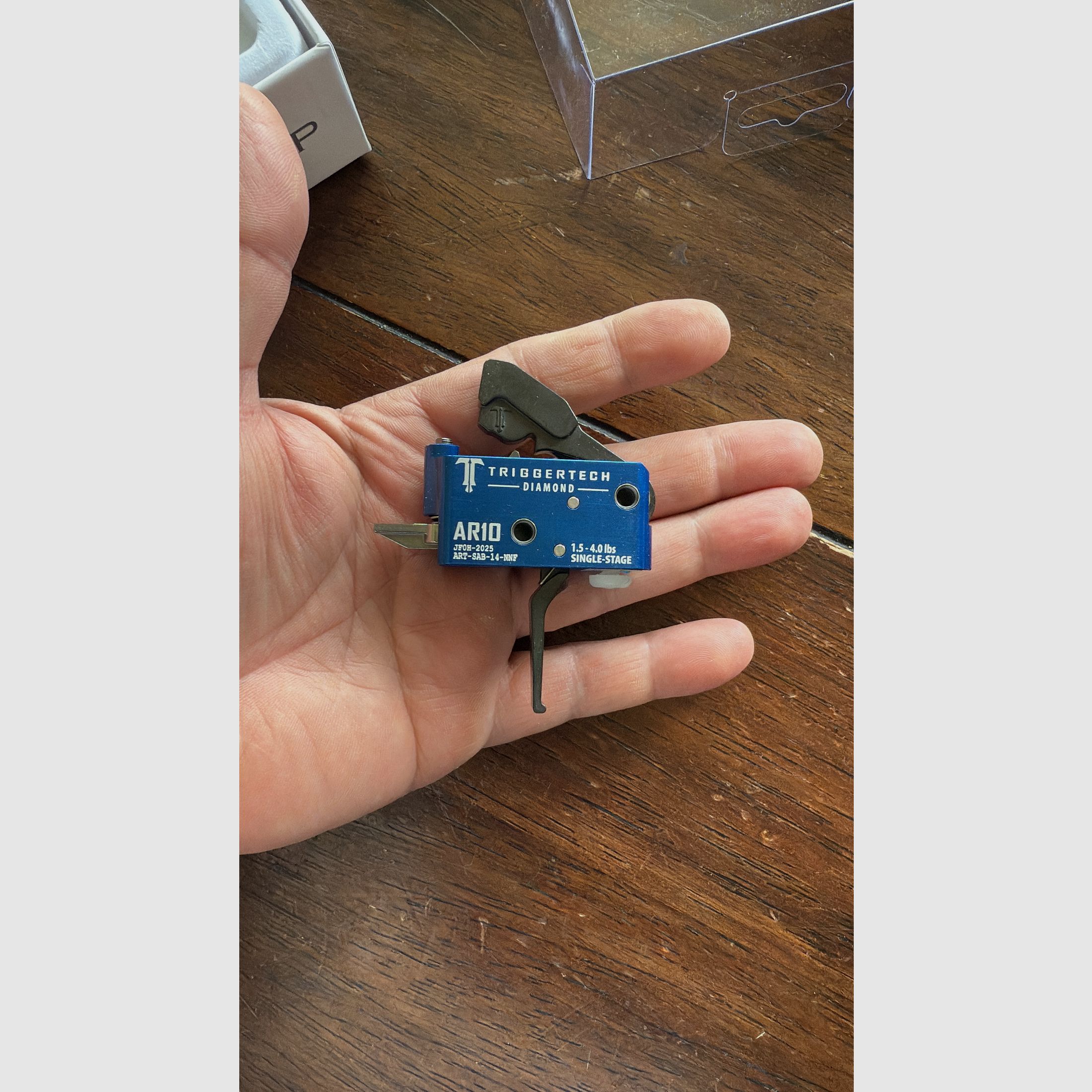 TRIGGERTECH Black Diamond Single Stage AR 10 Match Abzug 1.5 TO 4.0 LBS Für Oberland, Hänel, Schmeisser, AR 15, AR 10