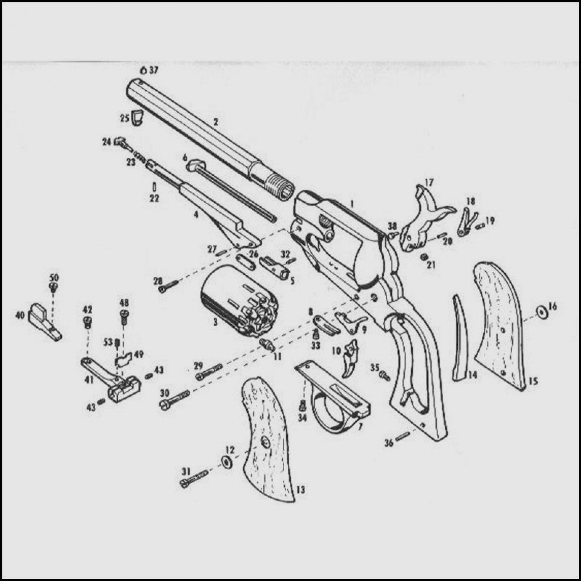 Revolver Pietta 1858 Remington New Model Army Stainless Sheriff .44 (RGSSH44), Bild 6 von 6