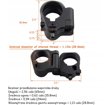 Adapter zum Einklappen des Schafts bei AR-Karabinern, Bild 3 von 5