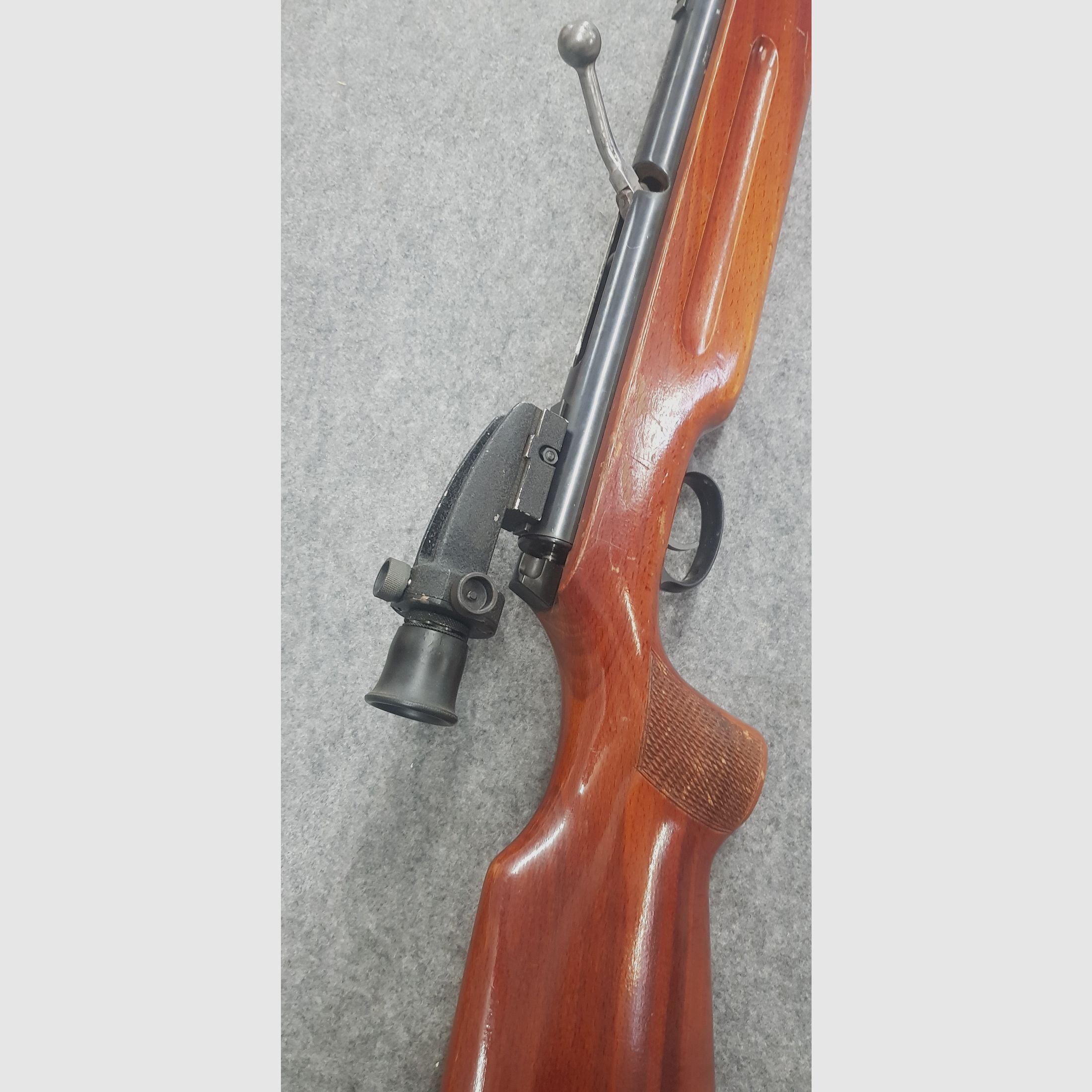 Q1 Schräger Korntunnel Halter Haenel Mod. 311  mit Feinabzug und Diopter Durchlader cal. 4,5mm Diabolo
