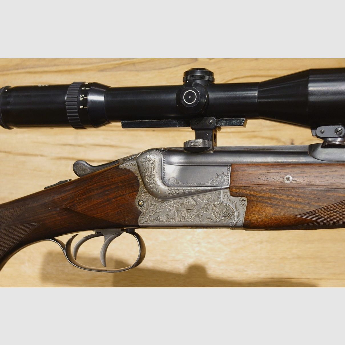 Bockbüchsflinte Merkel Mod. 211/251 Cal. 7x65R 12/70 WL12/70 Schmidt und Bender