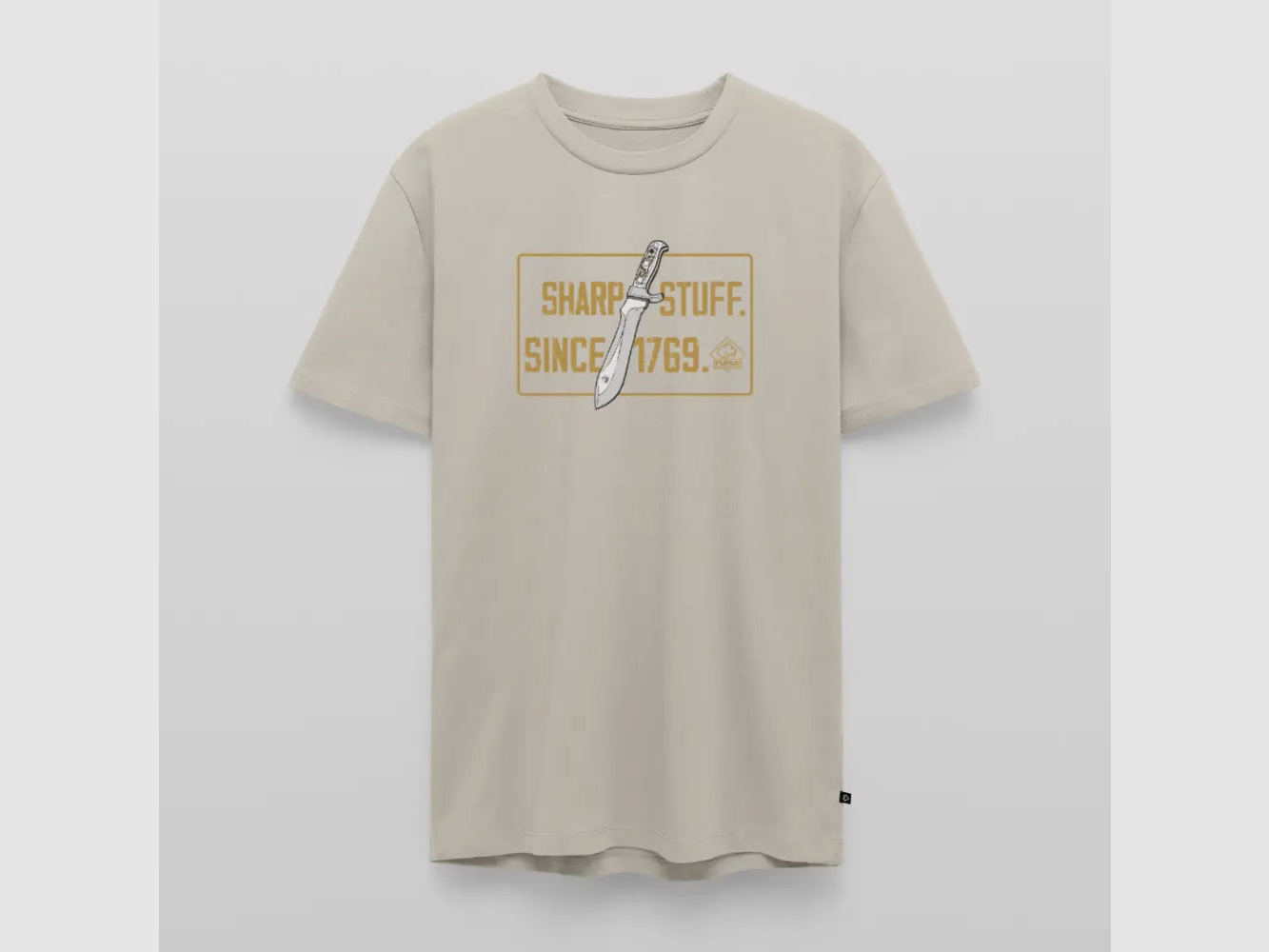 PUMA Męska Premium Koszulka "Sharp stuff since 1769 Gold"