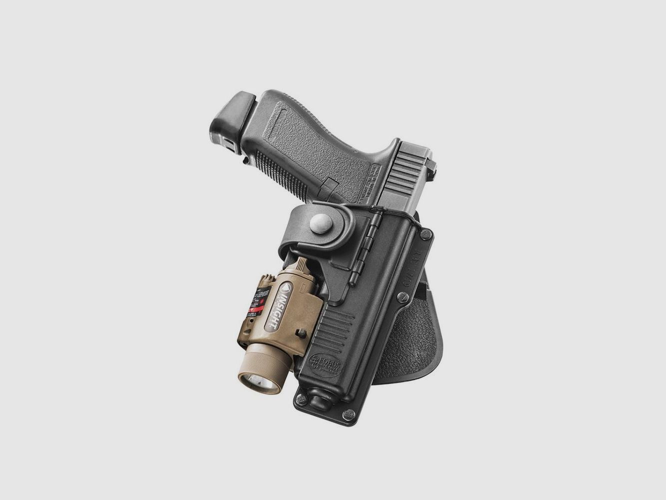 Fobus RBT19G Bundle Rotate – Paddle Tactical Holster – Glock 19+ Laser&Light, image 1 sur 4