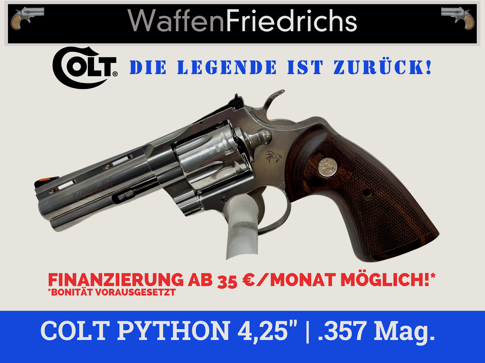 COLT PYTHON 4,25" - Waffen Friedrichs