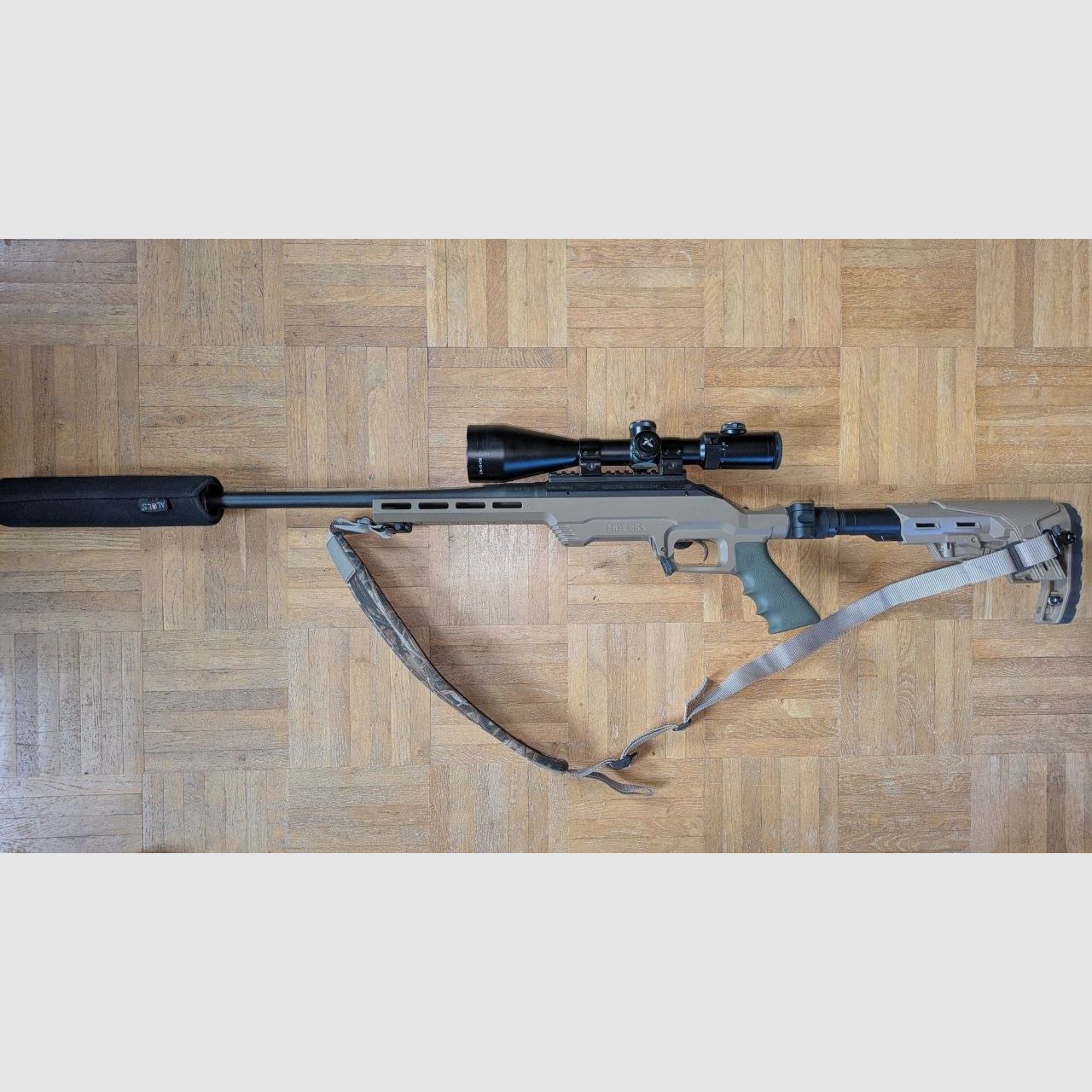 MDT LSS Gen 2 Chassis Ruger American SA RH FDE + Buffer Tube + GTS Scout Stock FDE + Grip – optional with Folding Stock Adapter, image 5 of 5