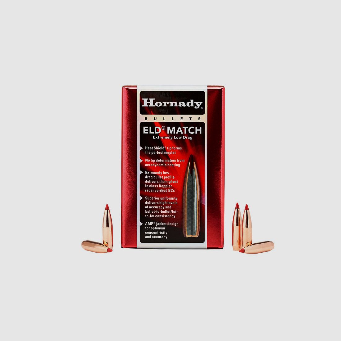 Hornady ELD-Match Geschosse 1 Packung .30 mit 168 grs (100 Stück á 0,619 €*)