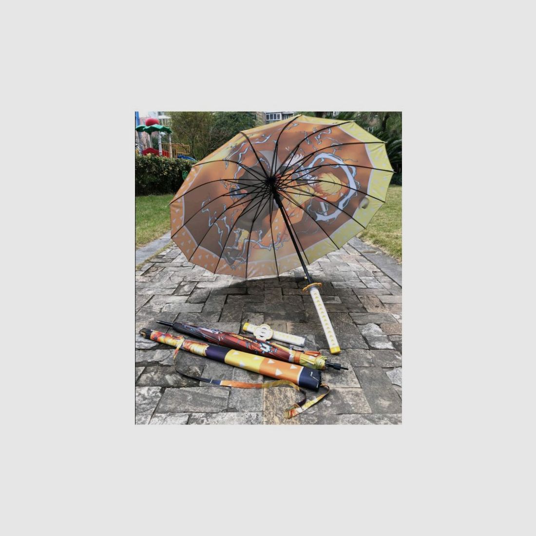 Demon Slayer Katana Regenschirm Agatsuma Zenitsu