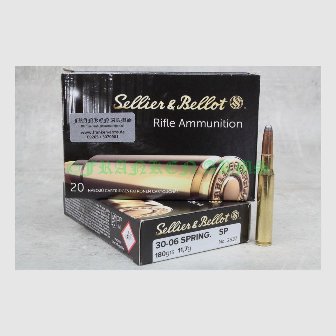 Sellier&Bellot .30-06 Spr. SP 180gr. 11,7g 20 piezas precio por cantidad