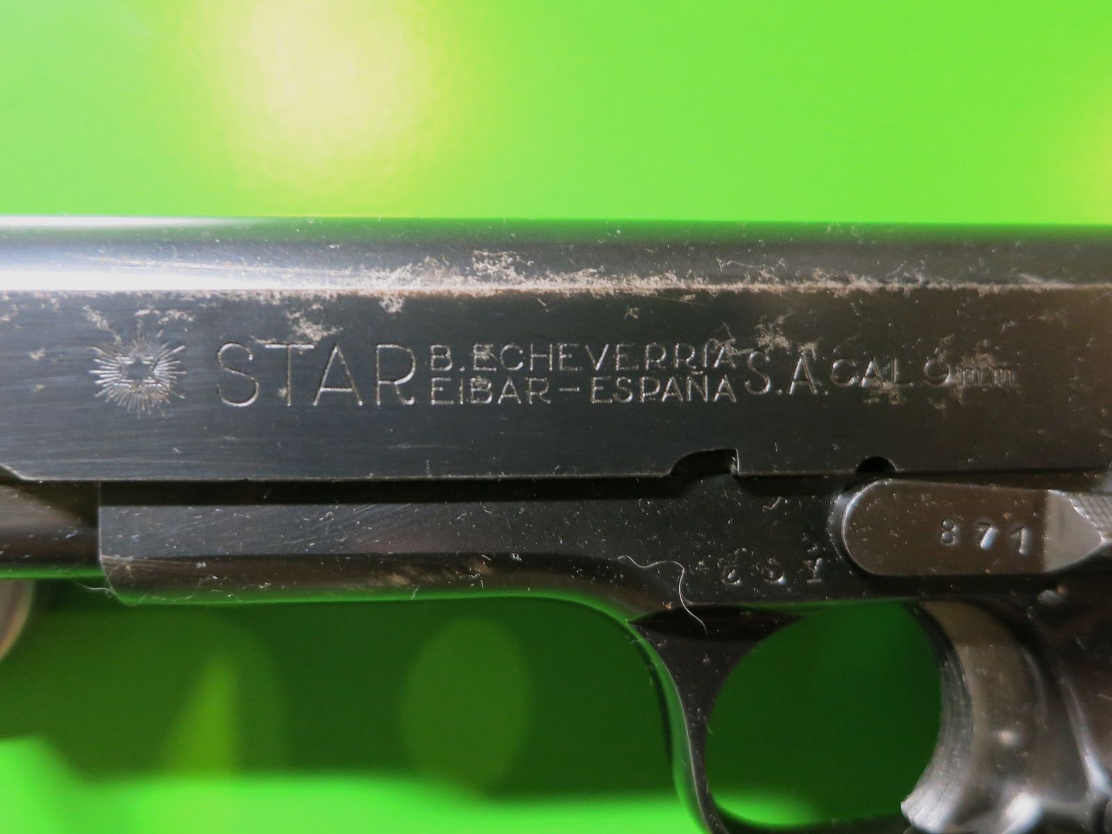 Star Firearms B.Echeverria – Semi-automatic pistol model B; 9 mm; LPN #42-